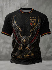 Herren-Fußball-T-Shirt mit Deutschland-Druck