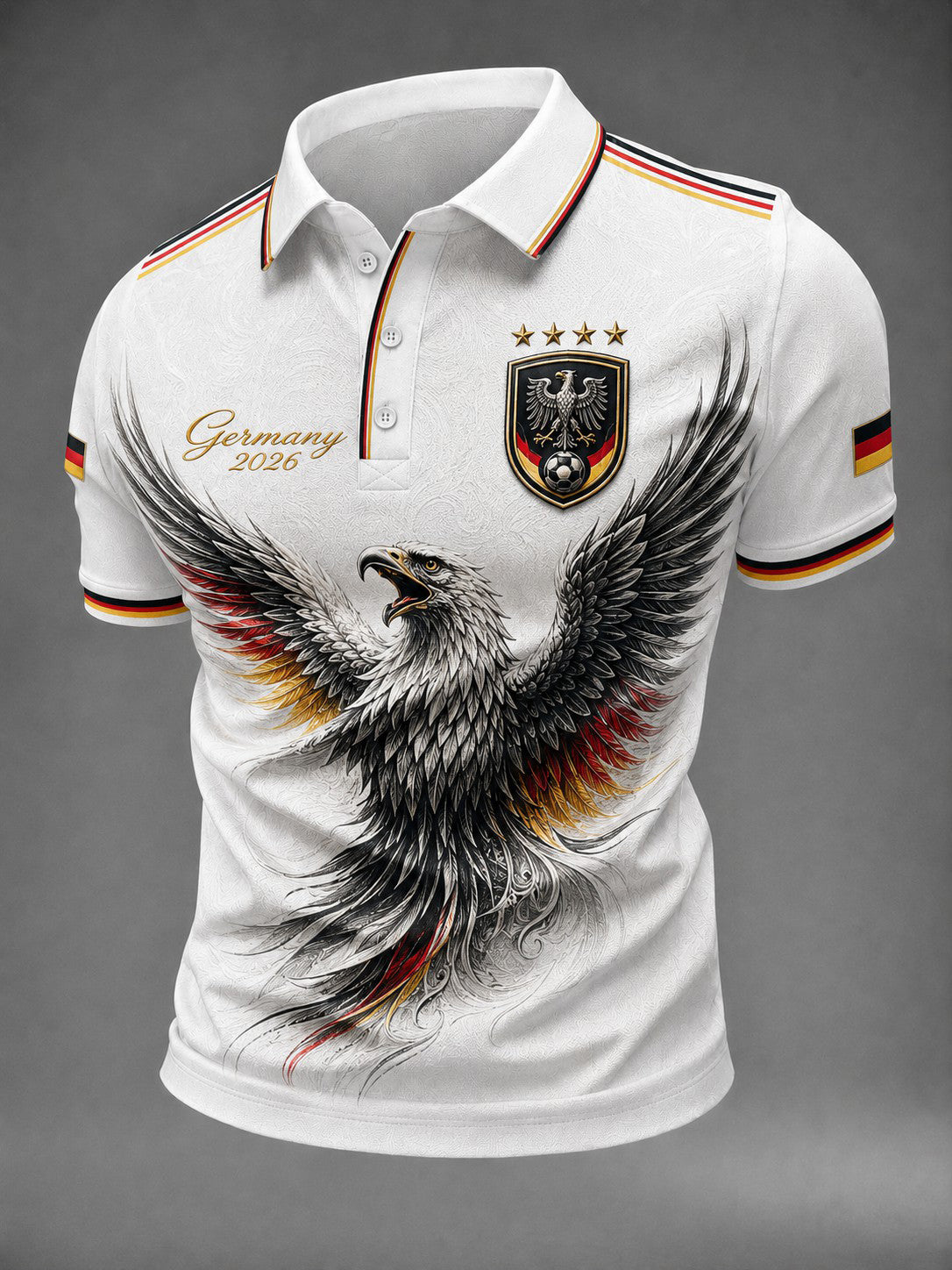 Herren-Fußballshirt mit Deutschland-Druck