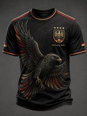 Herren-Fußball-T-Shirt mit Deutschland-Druck