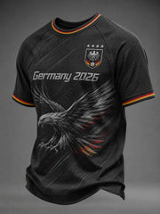 Herren-Fußball-T-Shirt mit Deutschland-Druck