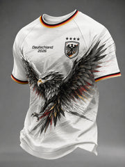 Herren-Fußball-T-Shirt mit Deutschland-Druck