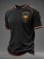 Herren-Fußball-T-Shirt mit Deutschland-Druck