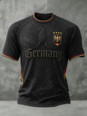 Herren-Fußball-T-Shirt mit Deutschland-Druck