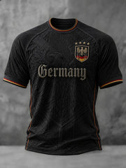 Herren-Fußball-T-Shirt mit Deutschland-Druck