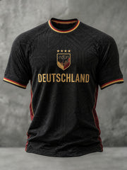 Herren-Fußball-T-Shirt mit Deutschland-Druck