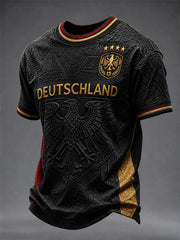 Herren-Fußball-T-Shirt aus Deutschland mit kurzen Ärmeln