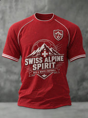 Herren-T-Shirt mit Schweiz-Print