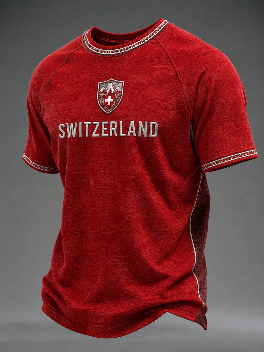 Herren-T-Shirt mit Schweiz-Print