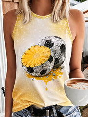 Sommerlicher Obst-Fußball-Art-Design-Weste für Damen