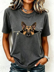 Schönes T-Shirt für Frauen mit Deutschem Schäferhund