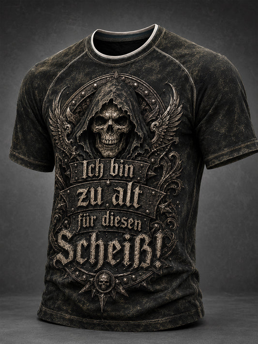 Herren-Ich-bin-zu-alt-für-diesen-Scheiß-Witz-T-Shirt