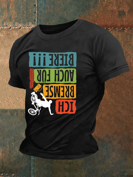 Herren Bier Ich Bremse Auch Für Biere Kurzarm-T-Shirt