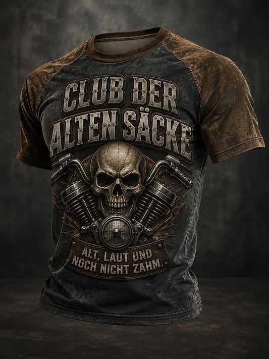 Lustiges Freizeit-T-Shirt für Herren mit Slogan-Print