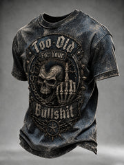 Herren-T-Shirt mit Aufdruck „Zu alt für deinen Blödsinn“