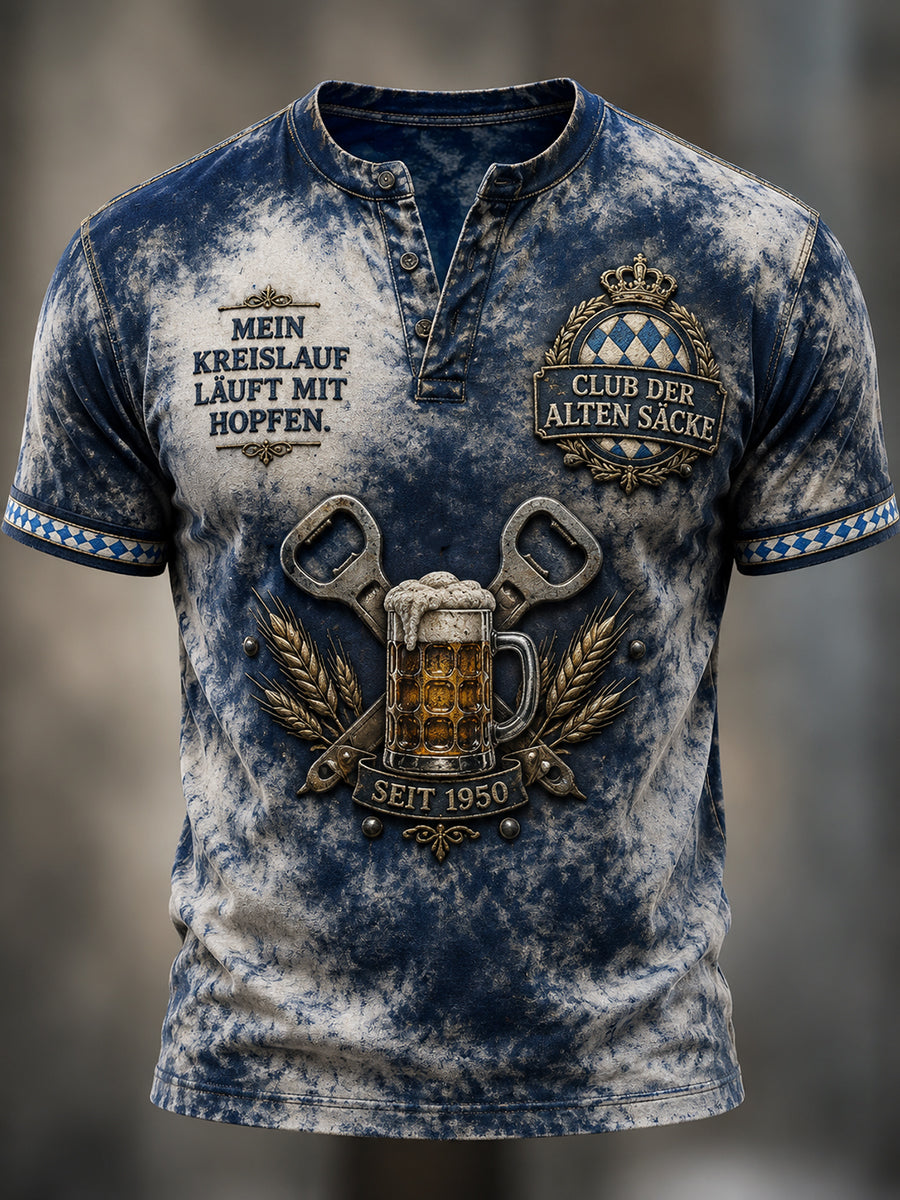 Herren-Oktoberfest-München-Lustiges T-Shirt mit Bierliebhaber-Slogan