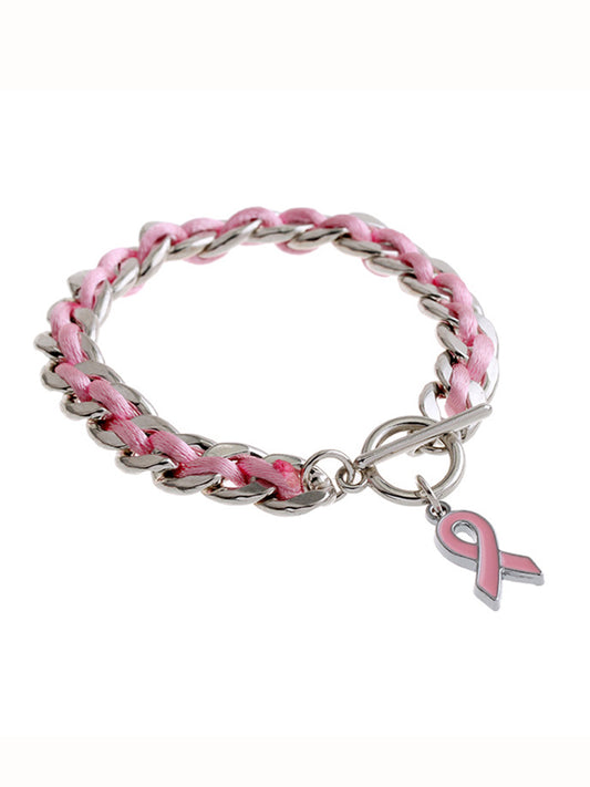 Frauen Brustkrebs Bewusstsein Rosa Band Armband