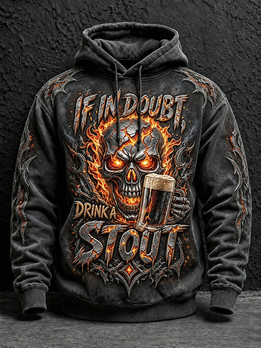 Übergroßes Herren-Halloween-Kapuzenpullover