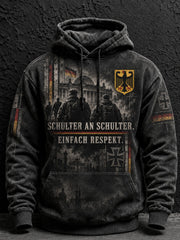 Herren Deutschland Volkstrauertag Tag bedruckte Kapuzenjacke