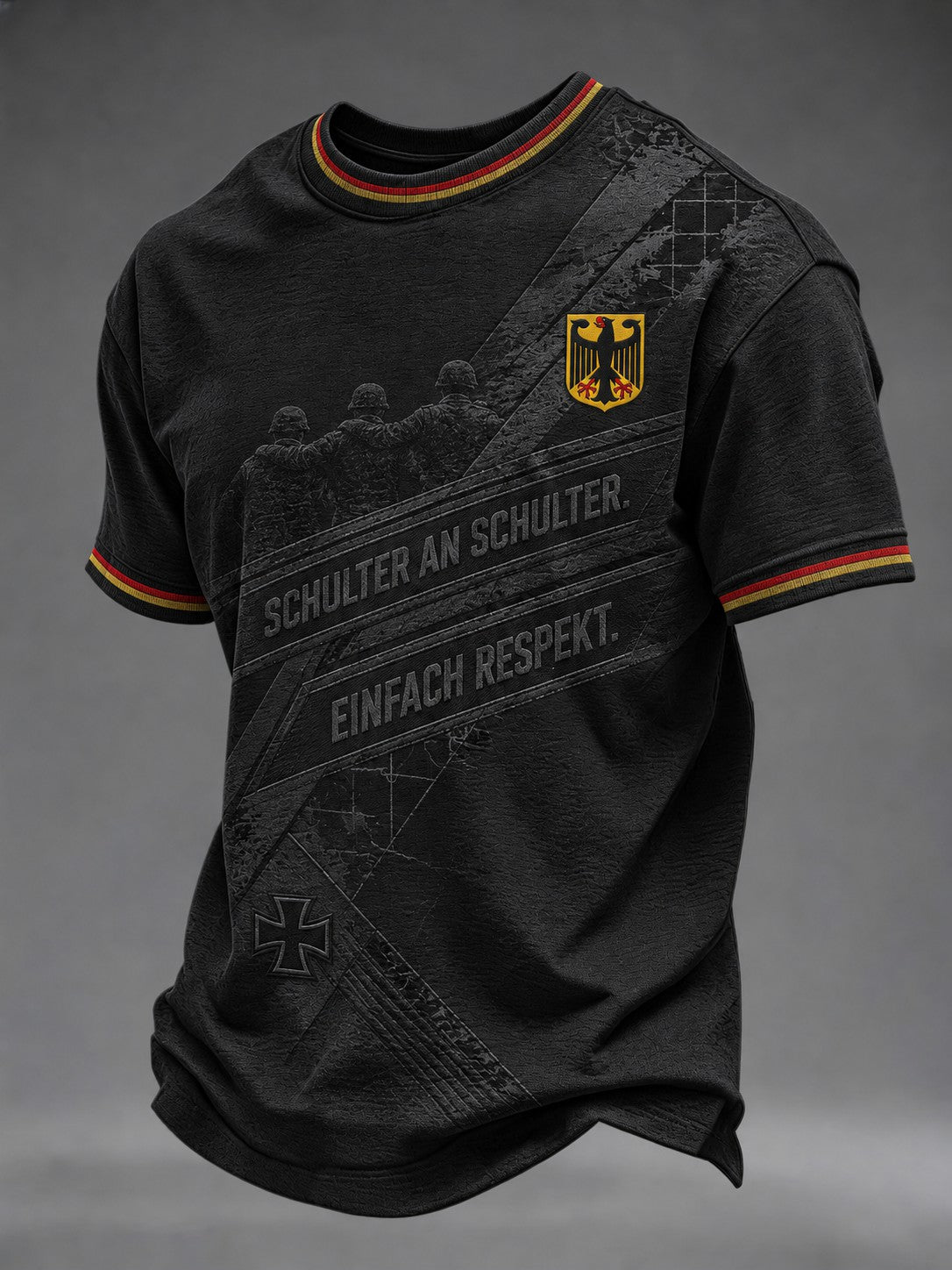 Herren-T-Shirt mit Deutschland-Volkstrauertag-Print