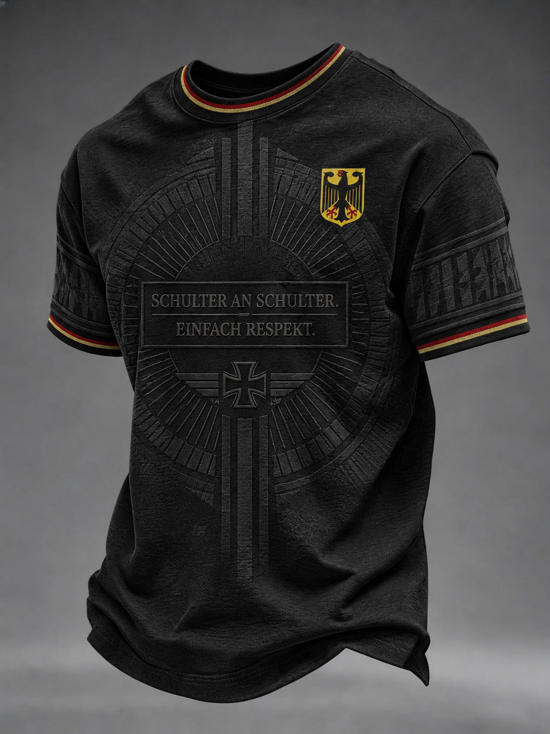 Herren-T-Shirt mit Deutschland-Volkstrauertag-Print