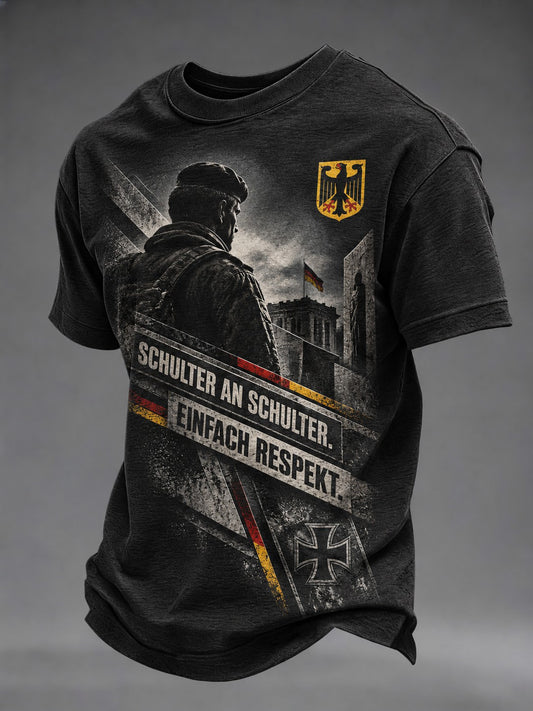 Herren-T-Shirt mit Deutschland-Volkstrauertag-Print