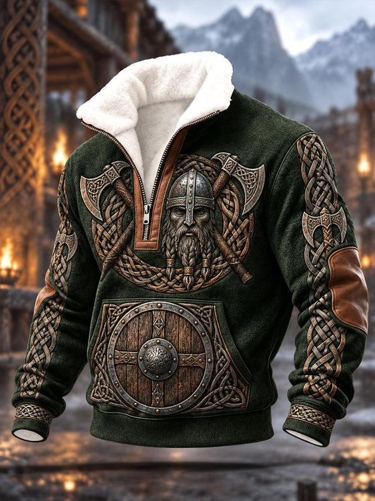 Herren Viking Sweatshirts mit Reiß verschluss