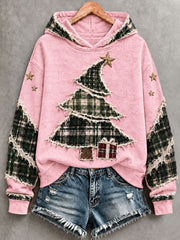 Weiblicher Weihnachtsbaum-Kunst-Hoodie