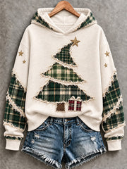 Weiblicher Weihnachtsbaum-Kunst-Hoodie